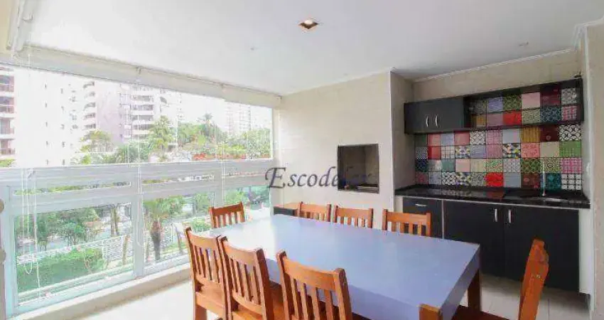 Apartamento com 3 dormitórios para alugar, 154 m² por R$ 18.450,00/mês - Campo Belo - São Paulo/SP
