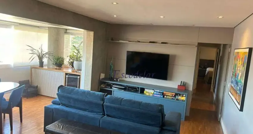 Apartamento 3 quartos, 2 vagas. à venda, 119 m², varanda gourmet. brooklin paulista - próximo a vila olímpia