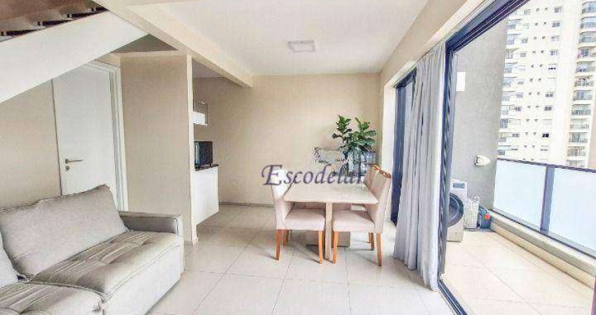 Apartamento com 1 dormitório à venda, 57 m² por R$ 1.030.000,00 - Campo Belo - São Paulo/SP