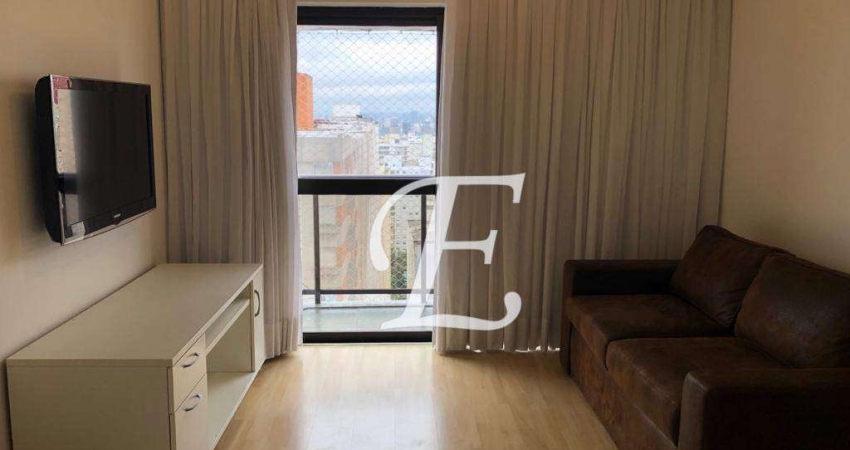 Apartamento com 1 dormitório para alugar, 47 m² por R$ 6.848,70/mês - Jardim Paulista - São Paulo/SP
