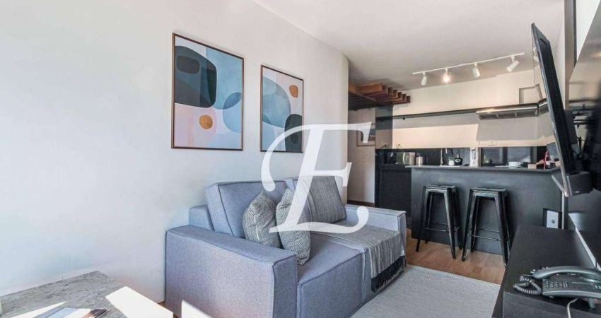 Apartamento mobiliado com 1 dormitório para alugar, 55 m² por R$ 7.480/mês - Jardim Paulista - São Paulo/SP