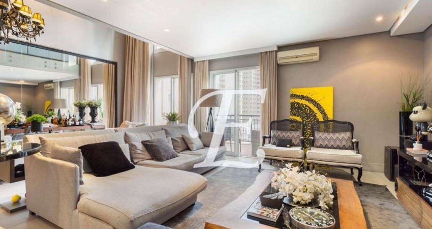 Apartamento duplex com 2 dormitórios à venda, 163 m² por R$ 4.890.000 - Moema - São Paulo/SP