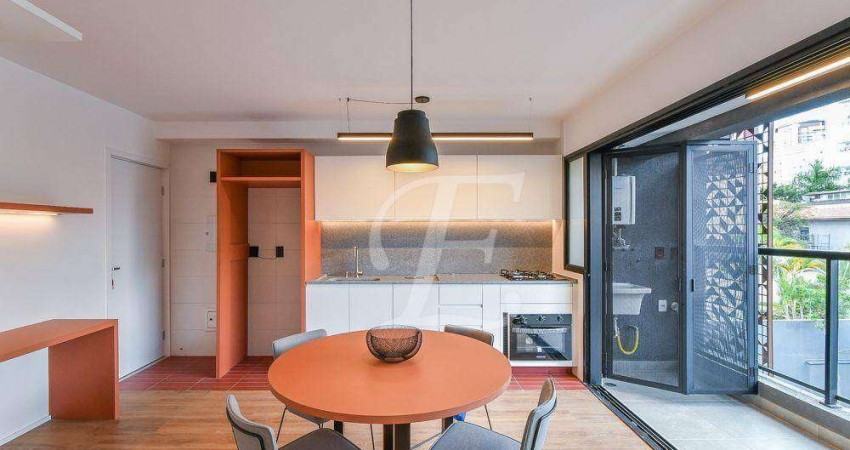Apartamento com 1 dormitório para alugar, 44 m² por R$ 6.503,06/mês - Vila Mariana - São Paulo/SP