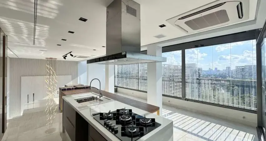 Apartamento Cobertura Duplex com 2 suítes, 3 banheiros, 2 vagas para alugar, 160 m² por R$ 30.166/mês - Moema - São Paulo/SP