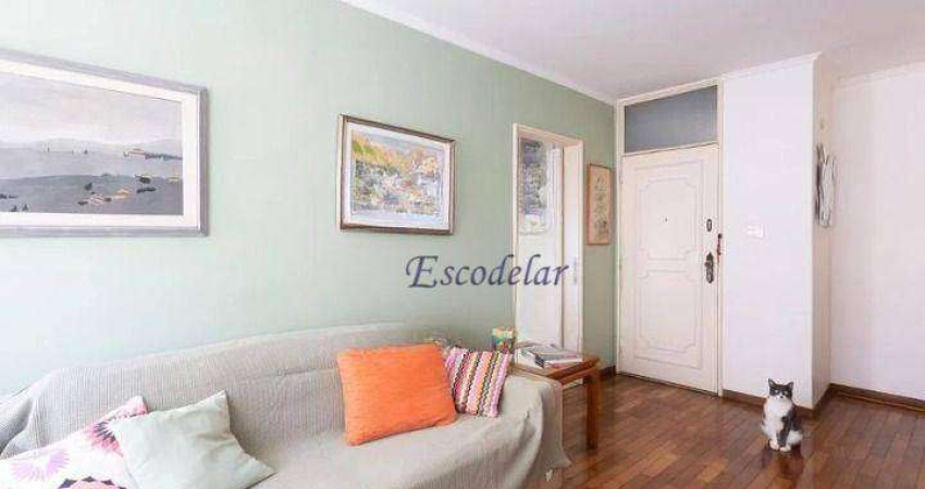Apartamento com 2 dormitórios para alugar, 100 m² por R$ 6.131,00/mês - Cerqueira César - São Paulo/SP