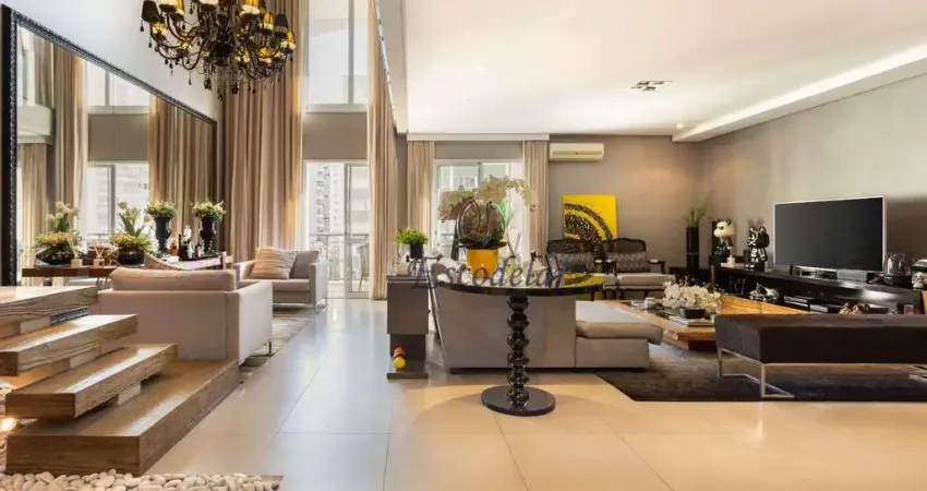 Apartamento duplex com 2 quartos , suítes, à venda, mobiliado,163 m² - moema - próximo metro