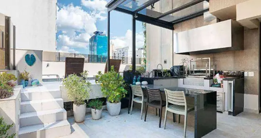 Cobertura à venda, 530 m² por r$ 9.980.000,00 - moema - são paulo/sp