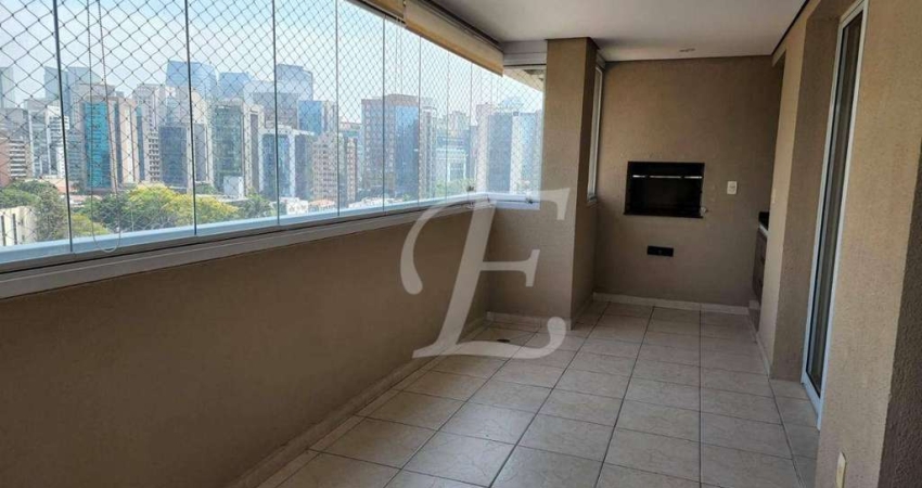 Apartamento com 3 dormitórios para alugar, 119 m² por R$ 12.804,00/mês - Brooklin Paulista - São Paulo/SP