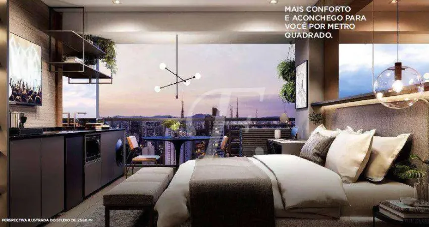 Studio com 1 dormitório à venda, 27 m² por R$ 630.000,00 - Pinheiros - São Paulo/SP