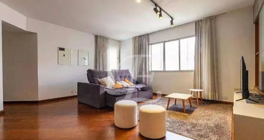 Apartamento na Oscar Freire, com 3 quartos/sendo 1 suíte e 2 vagas. Ar-condicionado. Mobiliado. Pronto para morar.