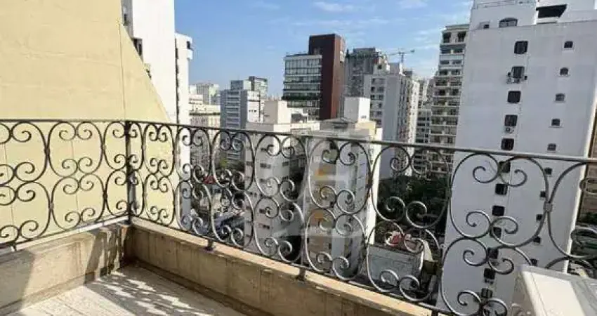 Apartamento para alugar no coração do Jardins, reformado, com ar-condicionado, varanda, andar alto, mobiliado, 1 vaga.