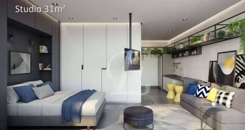 Studio com 1 quarto à venda, 24 m² por r$ 450.000 - vila madalena - são paulo/sp