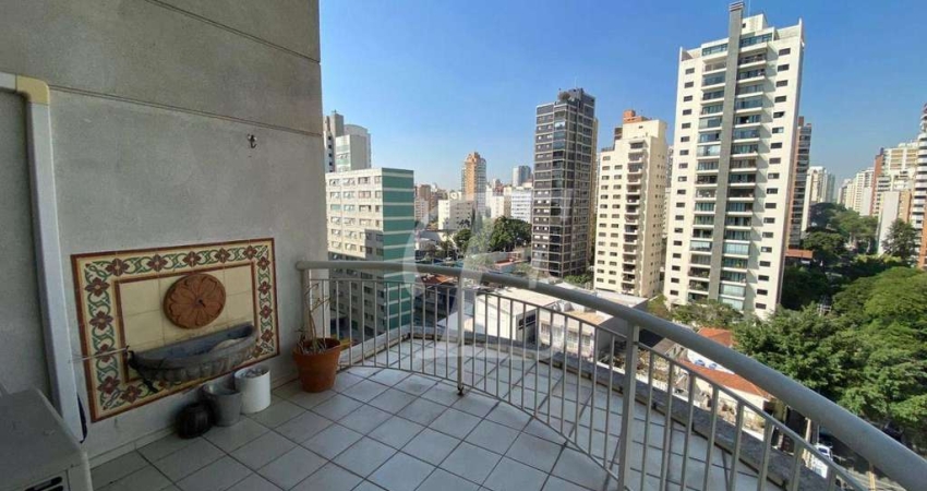 Apartamento com 1 quarto para alugar, 55 m² por r$ 6.600/mês - moema - são paulo/sp