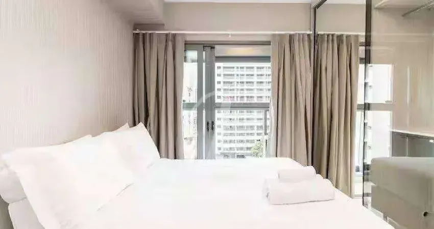 Studio com 1 dormitório para alugar, 24 m² , completo com vaga - moema - perto metro e shopping ibirapuera