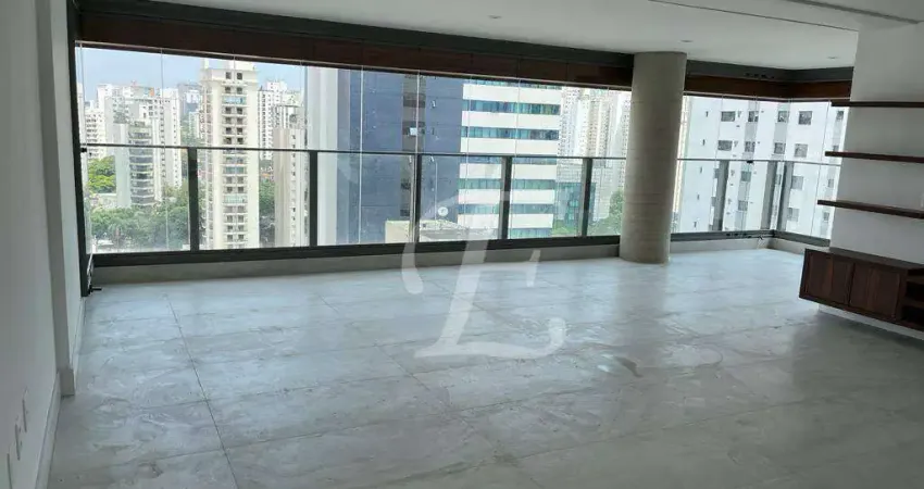 Apartamento com 3 dormitórios para alugar, 232 m² por r$ 28.000,00/mês - campo belo - são paulo/sp