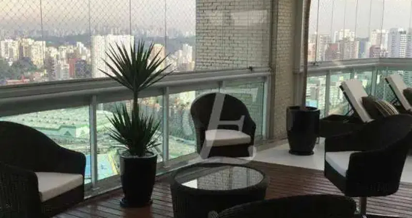 Cobertura exclusiva, segura e luxuosa 300 m² / 3 suítes / 5 vagas / depósito - brooklin novo