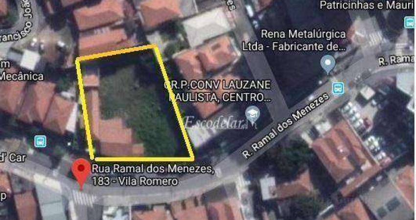 Terreno à venda, 960 m² por R$ 2.800.000,00 - Santa Teresinha - São Paulo/SP