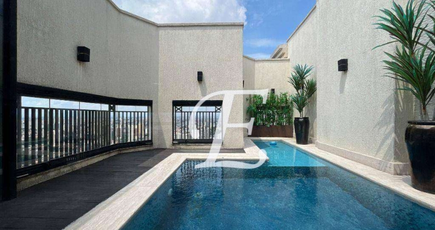Cobertura com 3 suítes ( Porteira Fechada ) à venda, 320 m² por R$ 4.500.000 - Santana - São Paulo/SP