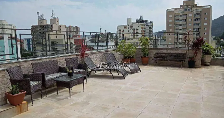 Cobertura à venda, 215 m² por r$ 600.000,00 - jardim belmar - guarujá/sp