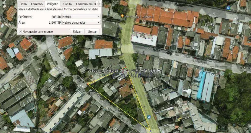 Terreno à venda, 1668 m² por R$ 2.300.000,00 - Vila Celeste - São Paulo/SP