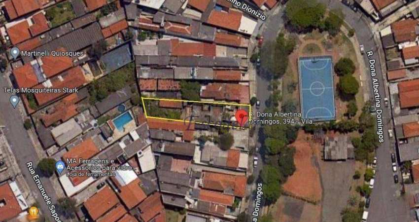 Terreno à venda, 439 m² por R$ 1.383.000,00 - Vila Maria Alta - São Paulo/SP