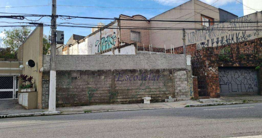 Terreno à venda, 380 m² por R$ 3.500.000,00 - Água Fria - São Paulo/SP