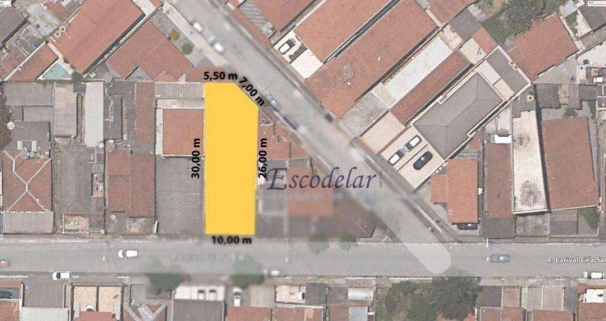 Terreno à venda, 280 m² por R$ 1.500.000,00 - Água Fria - São Paulo/SP