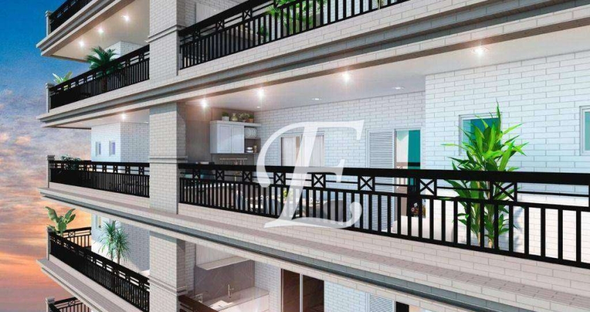 Apartamento com 3 dormitórios à venda, 121 m² por R$ 987.317,00 - Vila Guilhermina - Praia Grande/SP