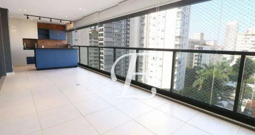 Apartamento com 4 dormitórios, sendo 2 suites, 4 banheiros e 2 vagas, à venda, 162 m² por R$ 3.800.000 - Pinheiros - São Paulo/SP