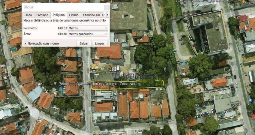 Terreno à venda, 450 m² por R$ 1.220.000,00 - Jardim do Colégio (Zona Norte) - São Paulo/SP