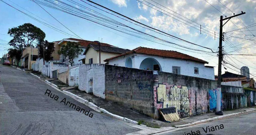 Terreno à venda, 1100 m² por R$ 4.462.001,00 - Água Fria - São Paulo/SP