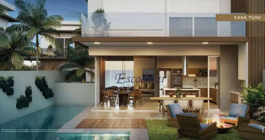 Casa com 4 dormitórios à venda, 397 m² por r$ 5.500.000,00 - riviera de são lourenço - bertioga/sp