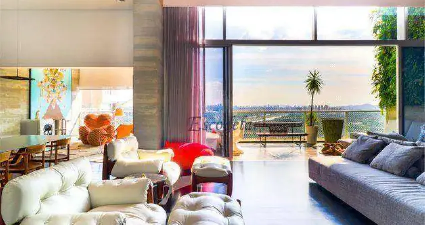 Apartamento com 4 suítes à venda, 327 m² por r$ 15.000.000 - alto de pinheiros - são paulo/sp