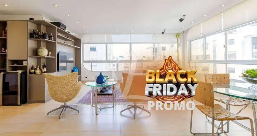 Apartamento com 2 dormitórios à venda, 143 m² por r$ 2.400.000,00 - itaim bibi - são paulo/sp