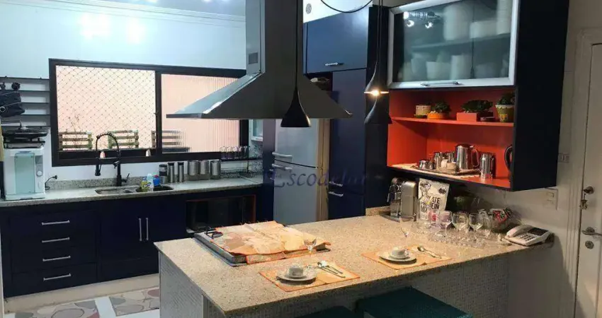 Apartamento com 3 dormitórios à venda, 150 m² por r$ 810.000,00 - vila valparaíso - santo andré/sp