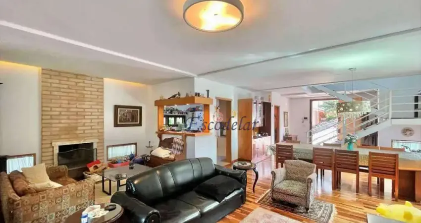 Casa com 3 dormitórios à venda, 357 m² por r$ 2.200.000,00 - chácara das paineiras - carapicuíba/sp