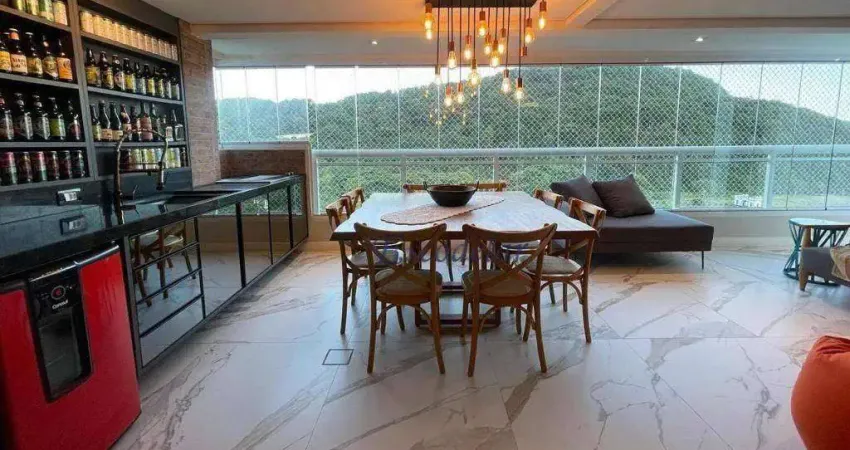 Apartamento com 3 dormitórios à venda, 163 m² por r$ 1.950.000,00 - canto do forte - praia grande/sp