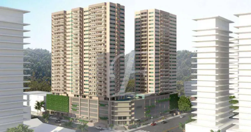 Apartamento com 3 dormitórios à venda, 191 m² por R$ 1.846.080,58 - Canto do Forte - Praia Grande/SP