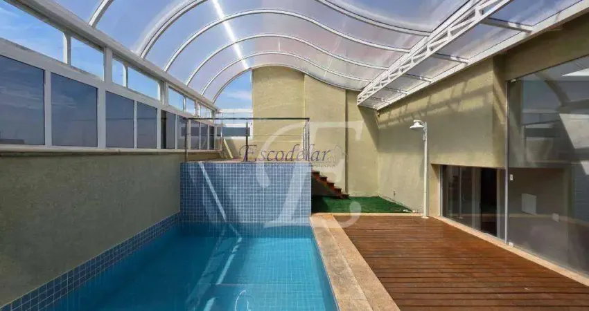 Cobertura para alugar, 387 m² por r$ 14.726,00/mês - água fria - são paulo/sp