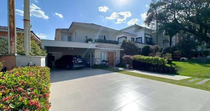 Casa com 4 dormitórios à venda, 405 m² por r$ 5.500.000,00 - residencial 18 do forte - santana de parnaíba/sp