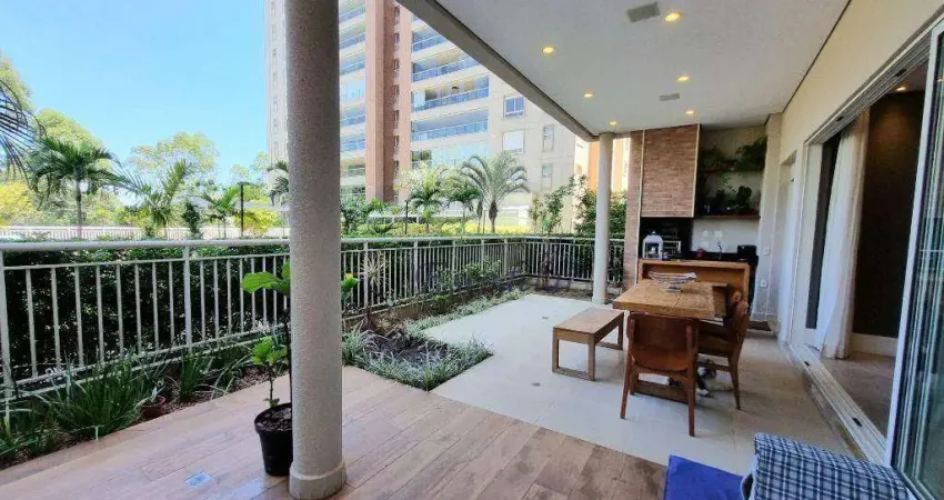 Apartamento garden com 2 dormitórios à venda, 190 m² por r$ 2.850.000,00 - edifício boulevard tamboré - santana de parnaíba/sp