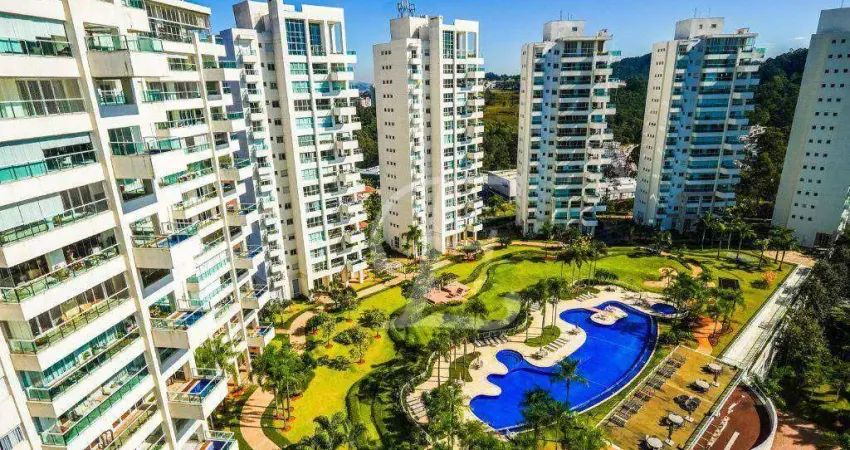 Apartamento com 4 dormitórios à venda, 367 m² por r$ 4.700.000,00 - tamboré - santana de parnaíba/sp