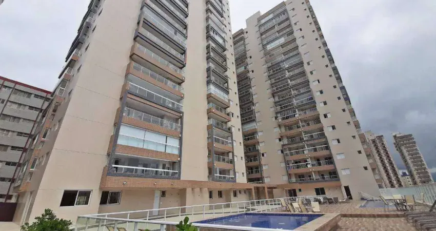 Apartamento à venda em Praia Grande, Guilhermina, com 2 quartos, 60m²