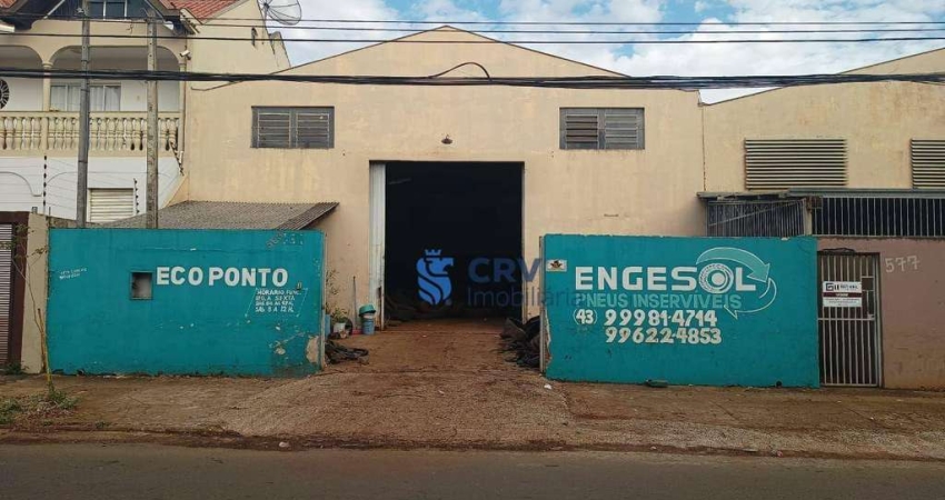 Barracão, 720 m² - venda e locação  por R$ 1.700.000 ou aluguel por R$ 7.500/mês - Waldemar Hauer - Londrina/PR