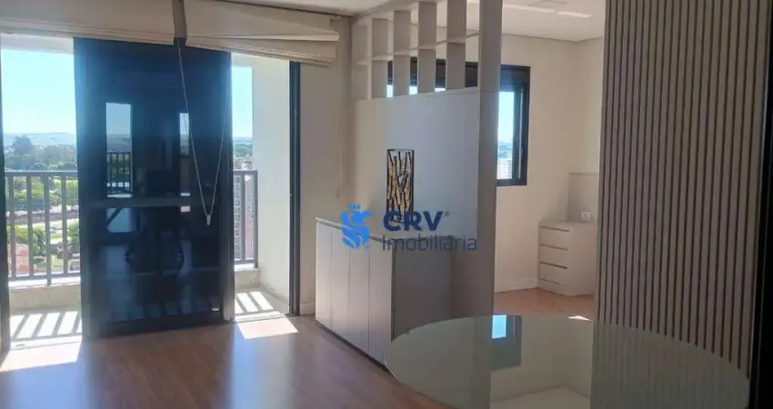 Apartamento com 1 dormitório para alugar, 45 m² por r$ 3.250,00/mês - gleba fazenda palhano - londrina/pr