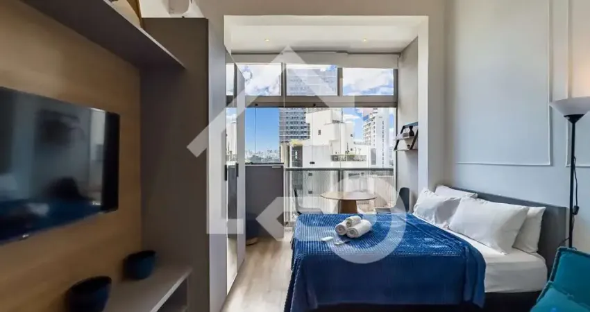 Studio de luxo em moema: 1 quarto, 1 suite, 1 banheiro, 29m². infraestrutura completa para você e seu pet. aceita airbnb.