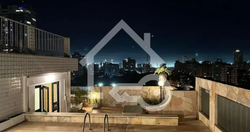 Cobertura de luxo na ponta da praia em santos-sp: 4 quartos, 3 suítes, 3 salas, 4 banheiros, 2 vagas, 341m² de área!