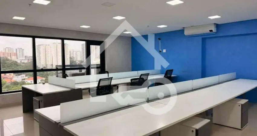 Sala comercial de alto padrão com 90m² para locação no centro de diadema-sp