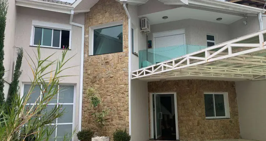 Sobrado para locação na vila oliveira, 4 dormitórios, sendo 2 suítes, 4 banheiros, 6 vagas, piscina e área gourmet por r$ 8.000,00