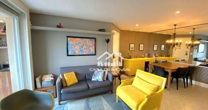 Vende apartamento com 102m², 2 suítes, 2 vagas e lazer completo, no Campo Belo.